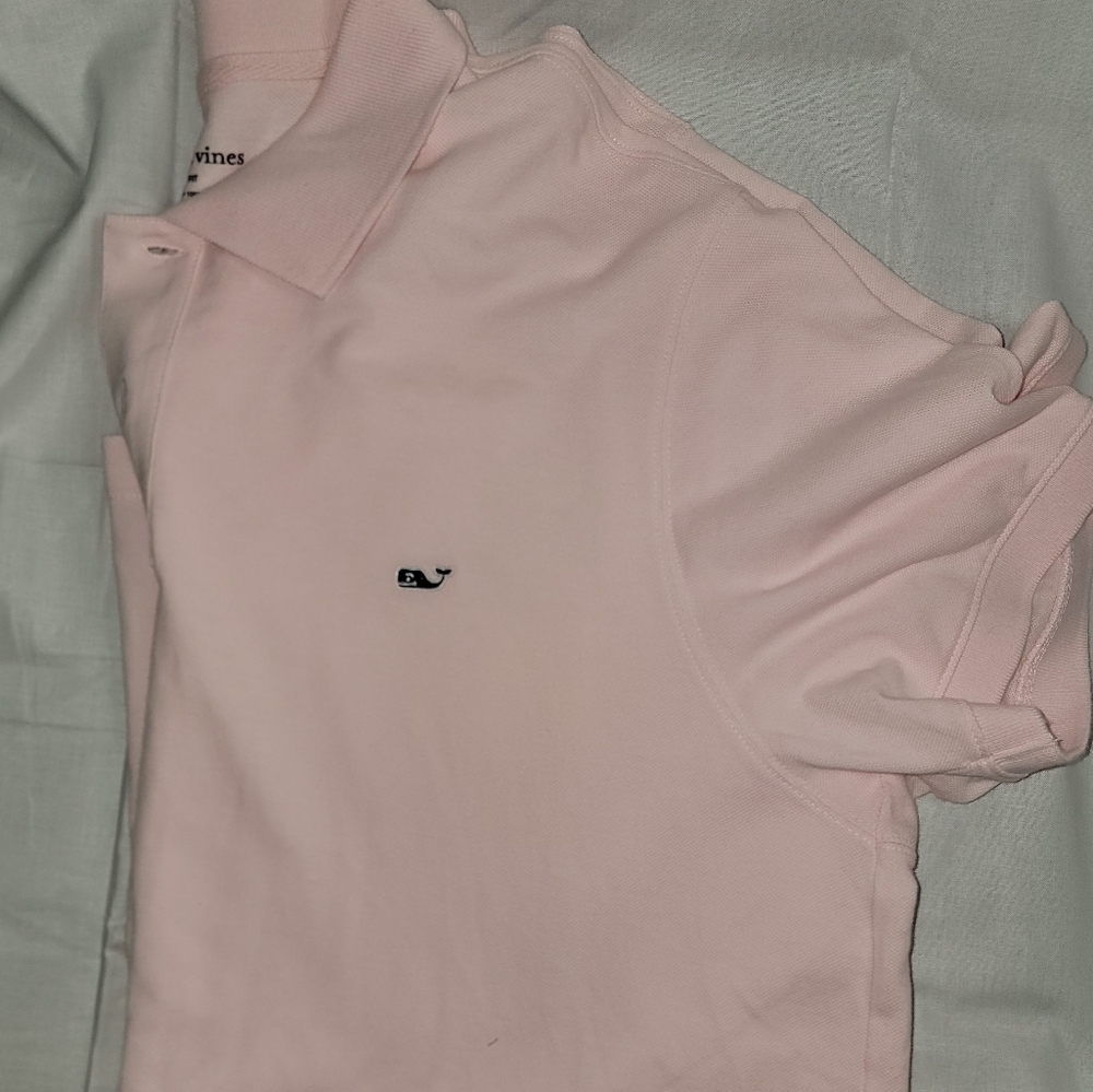 Like New Vineyard Vines  Pastel Pink Polo - Picture 3 of 7